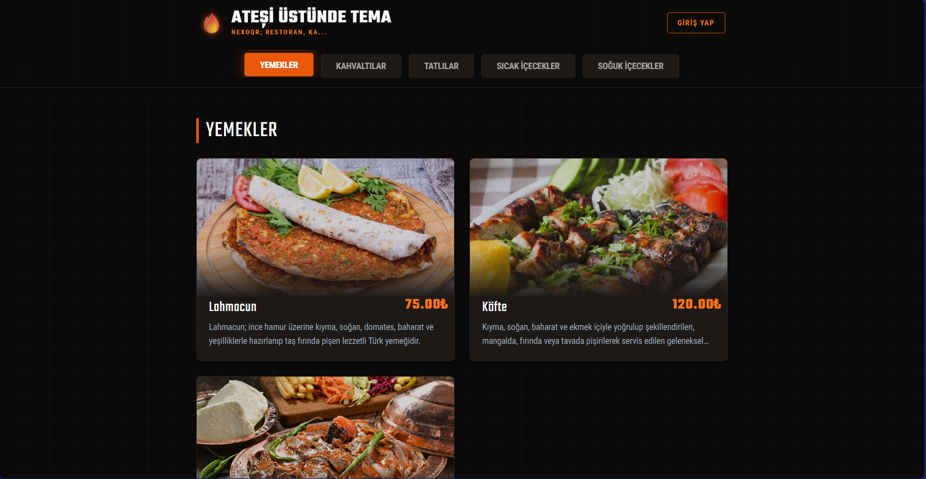 Ateşi Üstünde Tema